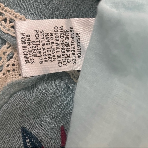 Umgee Meet Me in Paradise Blue Shift Dress Size Medium - Picture 8 of 8